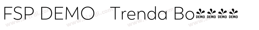 FSP DEMO   Trenda Bo字体转换